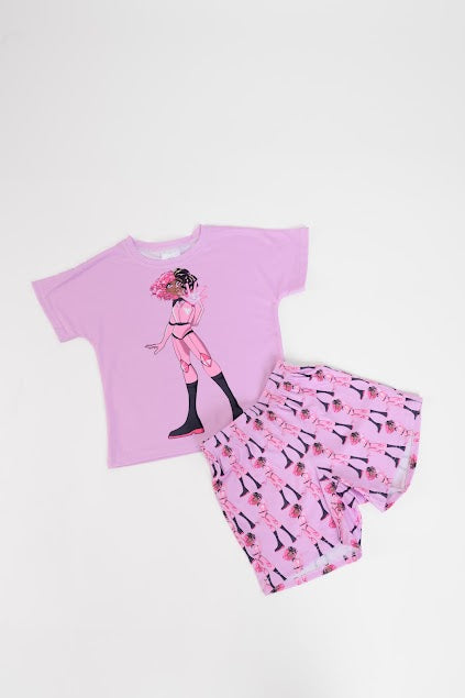 Little Girls Short Pajama Set – "Luminara: The Lightbringer"