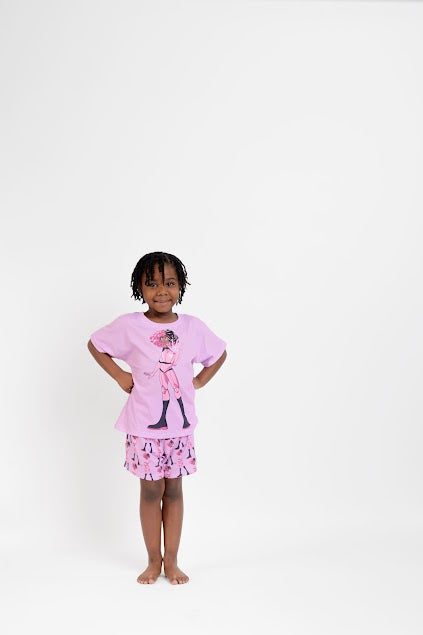 Little Girls Short Pajama Set – "Luminara: The Lightbringer"
