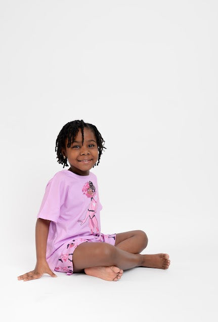 Big Girls Short Pajama Set – "Luminara: The Lightbringer"