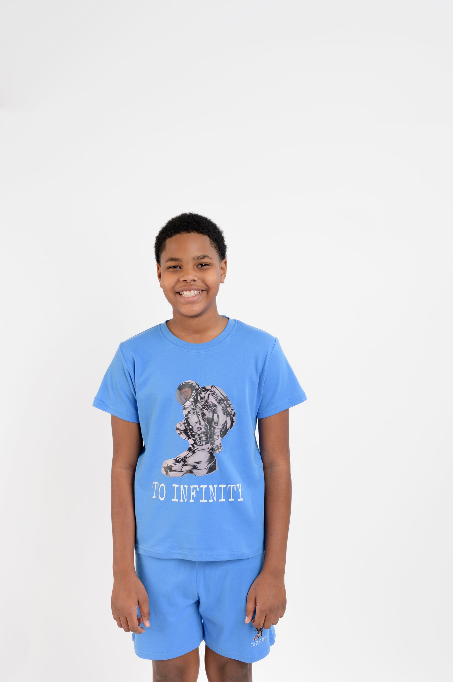 Big Boys Short Pajama Set – "Infinite Walker: The Cosmic Dreamer"