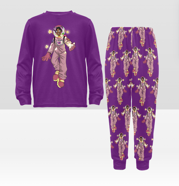 Little Girls Long Pajama Set β "Nova Starr: Galactic Explorer"